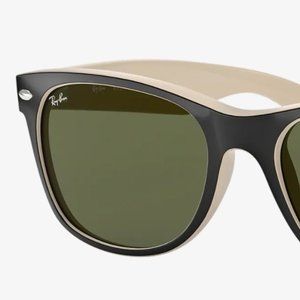 Ray-Ban NEW WAYFARER Black on Beige Sunglasses